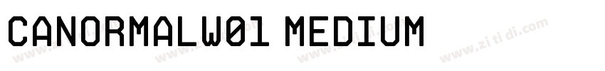 canormalw01 medium字体转换